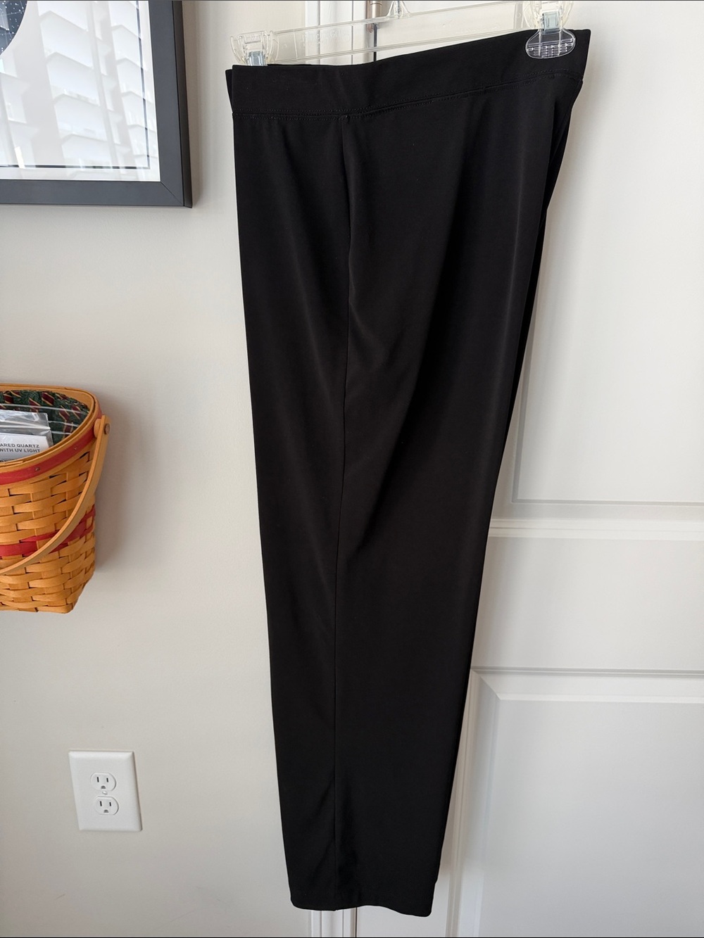 Susan Graver Black Straight-Leg Dress Pants